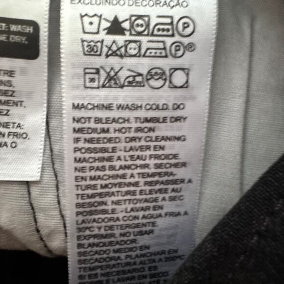 New Levi's 501 Spliced Jeans Black Button Fly High Waist Fringe Hem Sz 28 - Picture 10 of 10